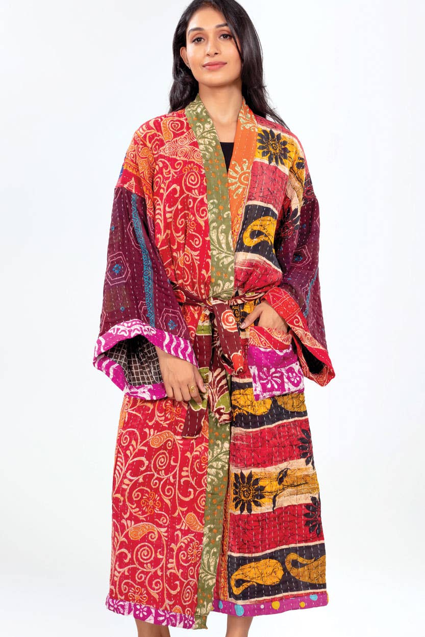 Kantha Kimono Robe