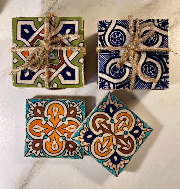 Vintage Moroccan Tile Coasters