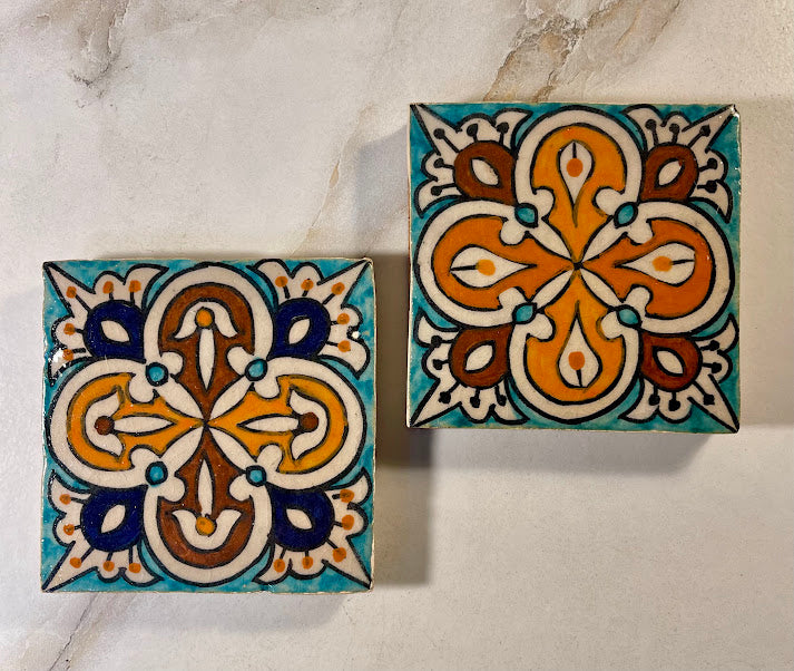 Vintage Moroccan Tile Coasters