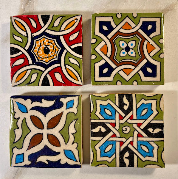 Vintage Moroccan Tile Coasters
