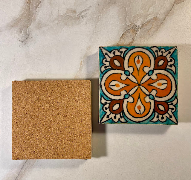 Vintage Moroccan Tile Coasters