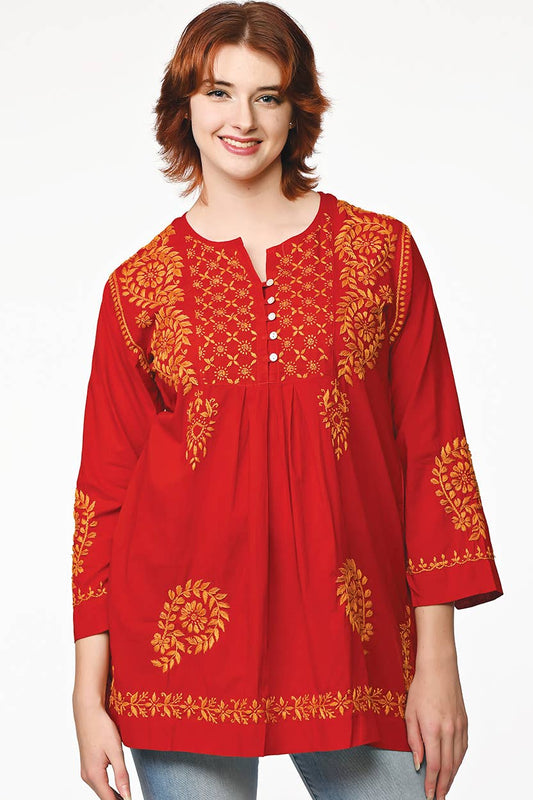 The Vidya Embroidered Tunic