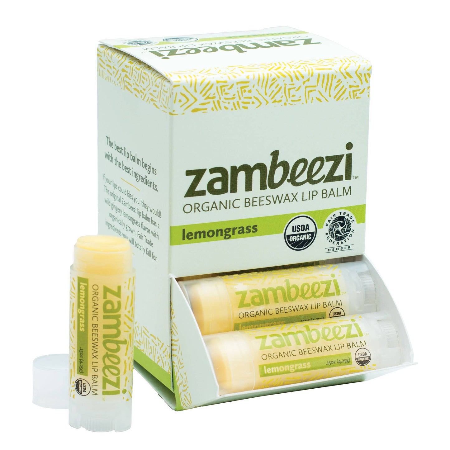 Zambeezi Organic Beeswax Lip Balm