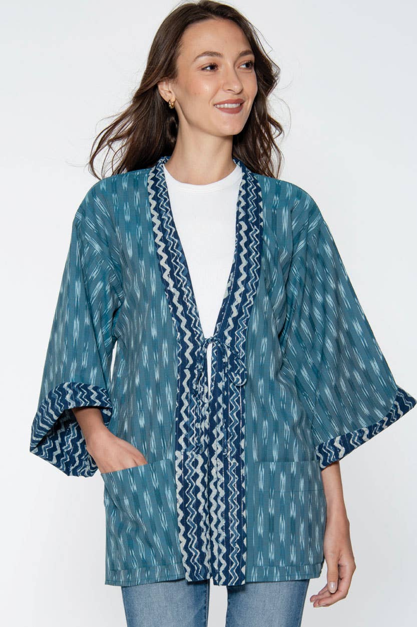 Reversible Ikat Handloom Kimonos