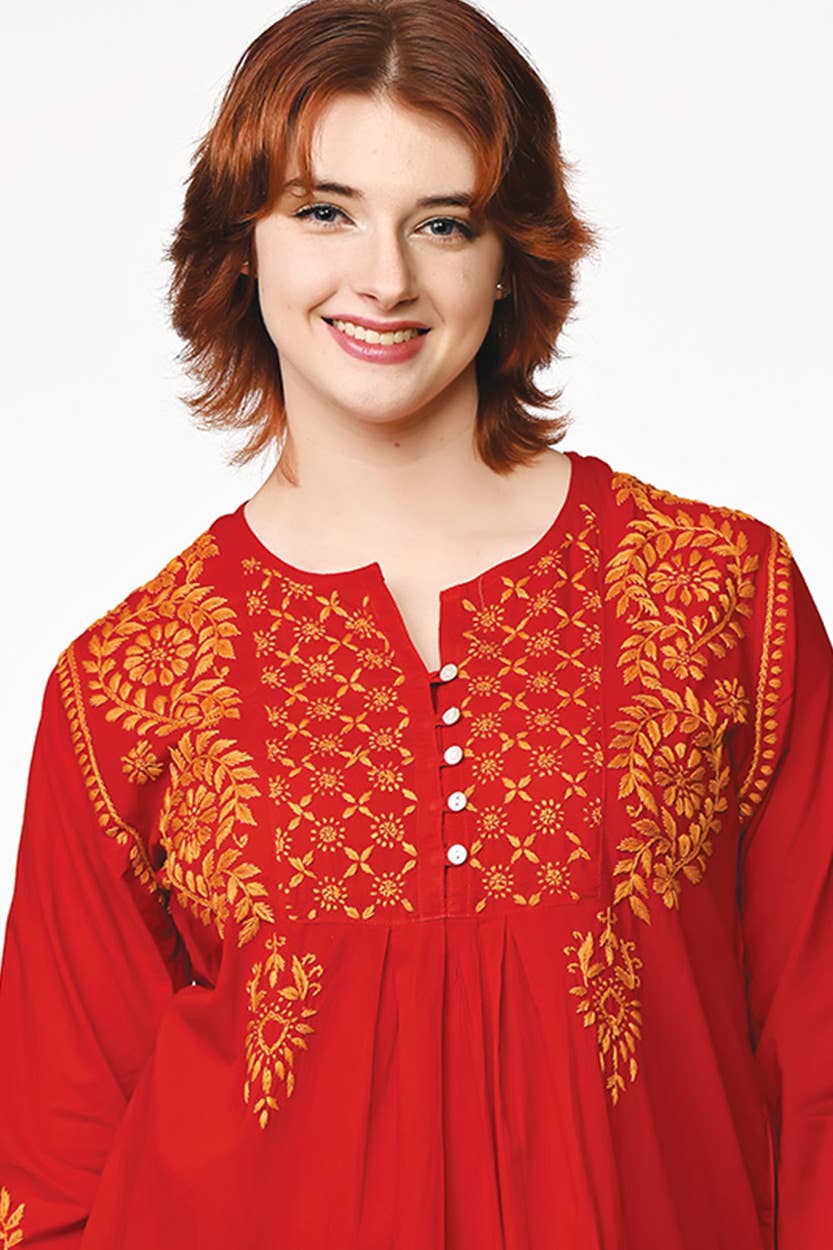 The Vidya Embroidered Tunic