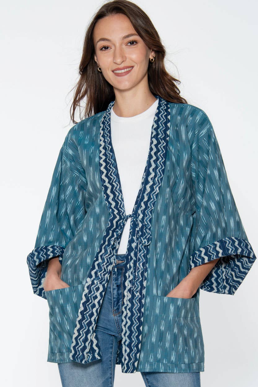 Reversible Ikat Handloom Kimonos