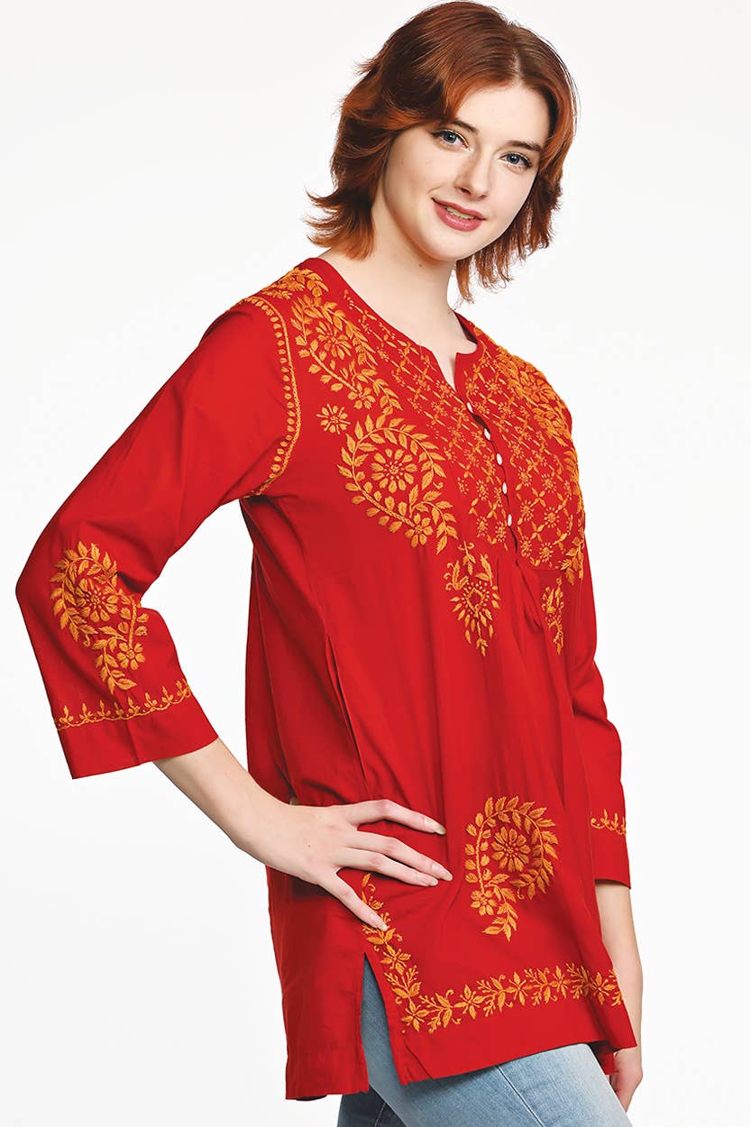 The Vidya Embroidered Tunic