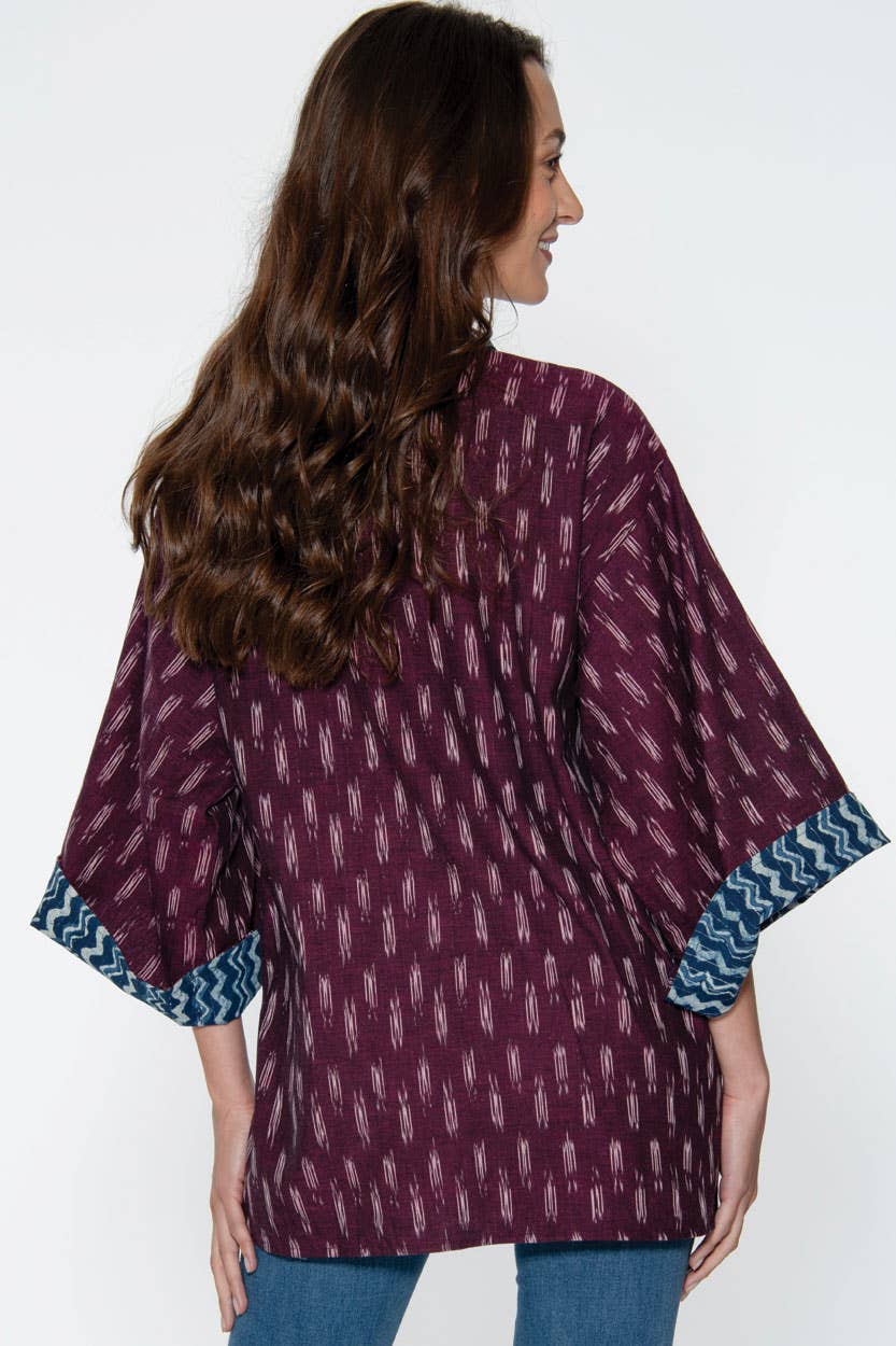 Reversible Ikat Handloom Kimonos