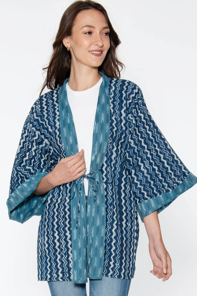 Reversible Ikat Handloom Kimonos