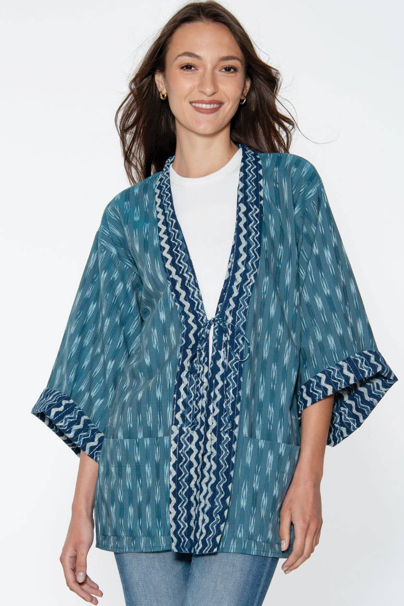 Reversible Ikat Handloom Kimonos