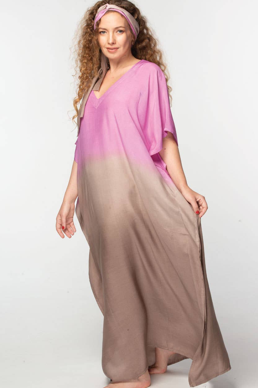 The Ombre Cupro Caftan