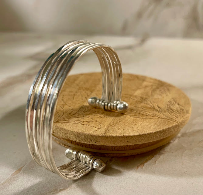 The Hammered Metal Cuff Bracelet