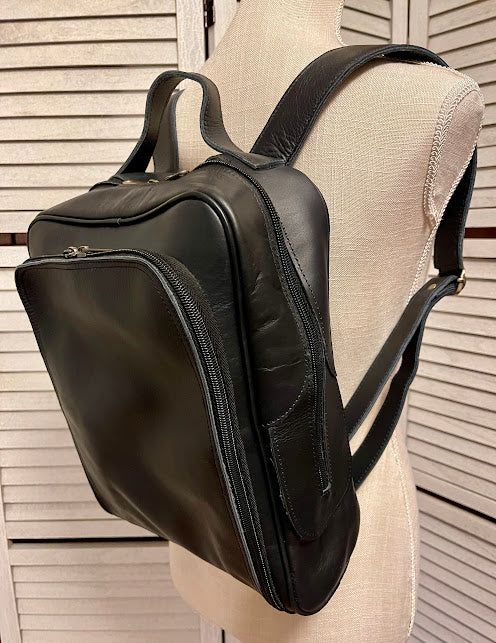 Handcrafted Leather Laptop Backpack