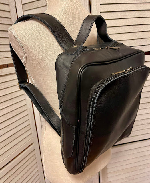 Handcrafted Leather Laptop Backpack