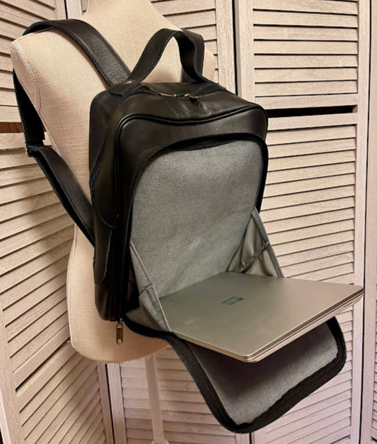 Handcrafted Leather Laptop Backpack