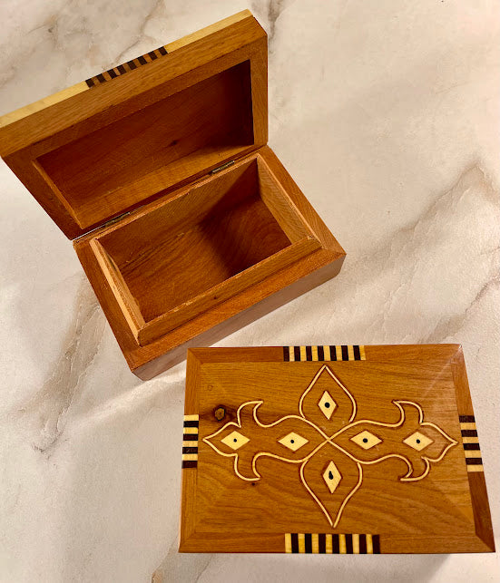 Hand-Carved Moroccan Cedar Box