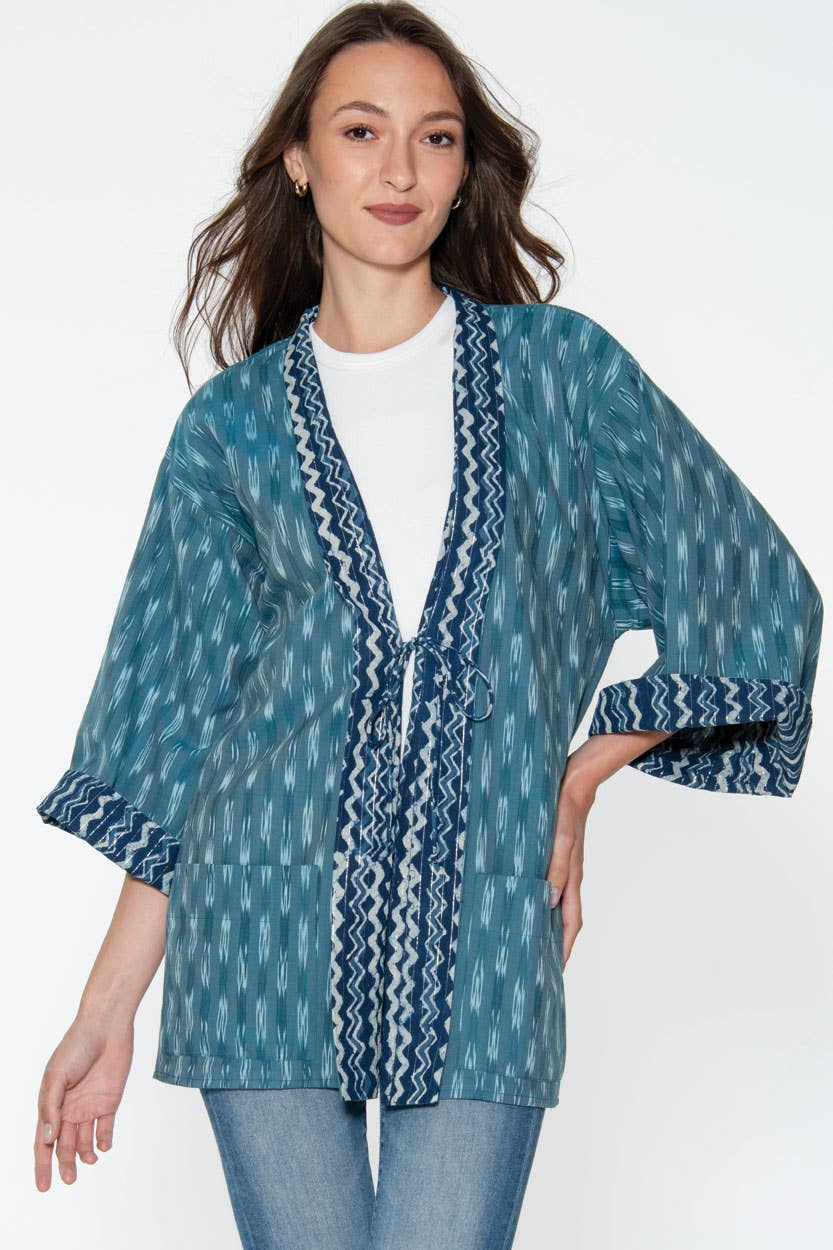 Reversible Ikat Handloom Kimonos