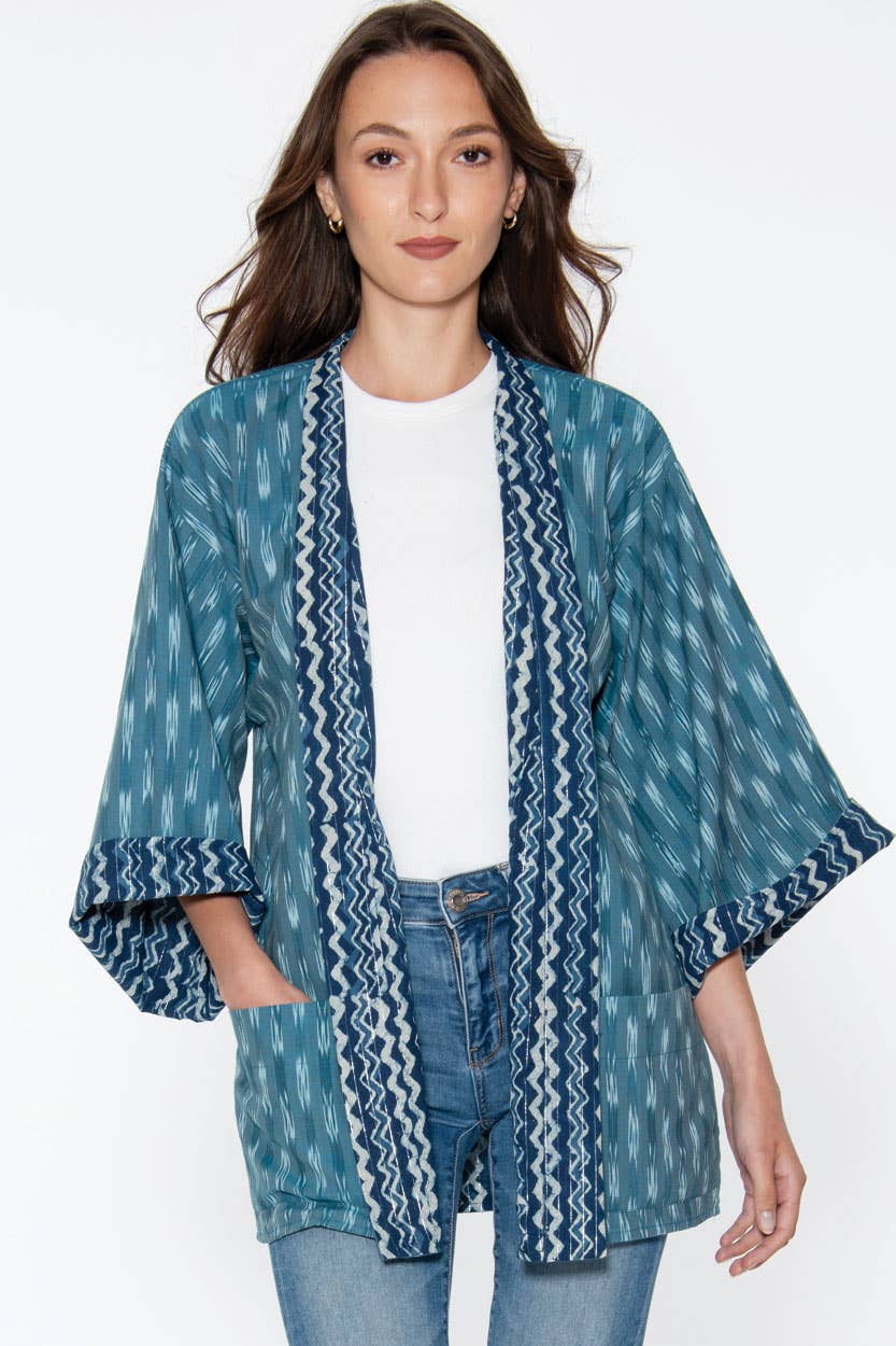 Reversible Ikat Handloom Kimonos