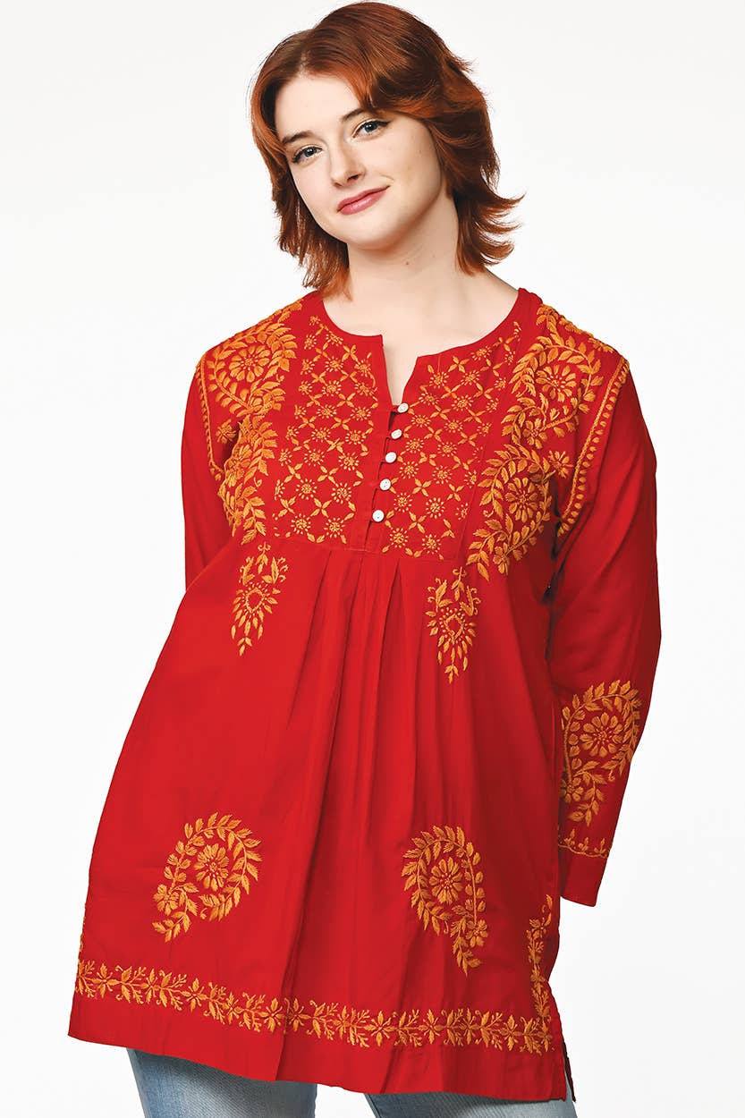 The Vidya Embroidered Tunic